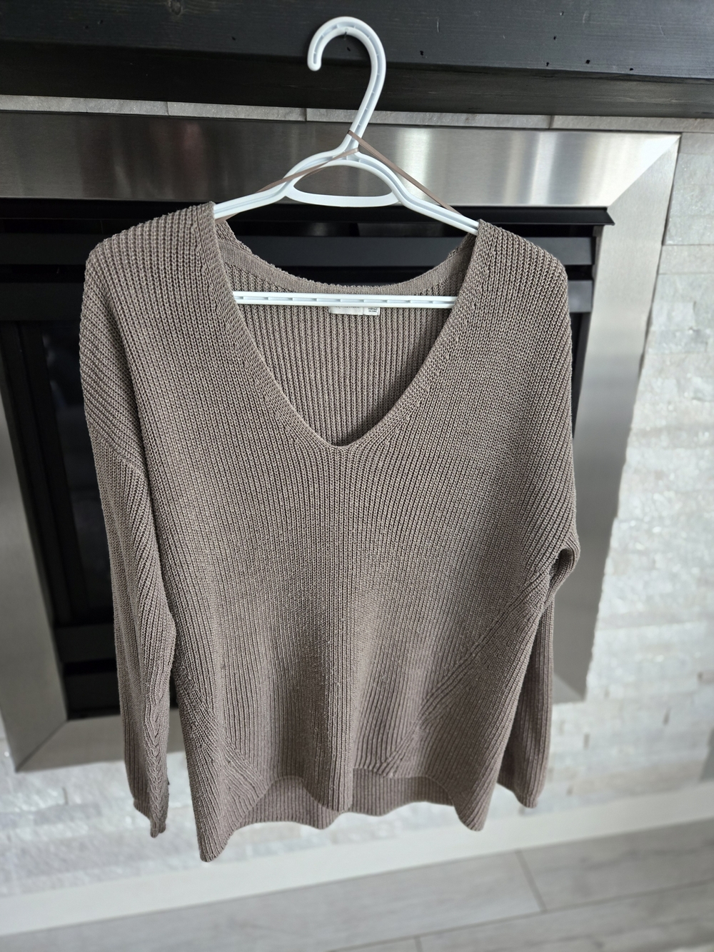 Gentle Fawn V-Neck Sweater - Taupe Brown